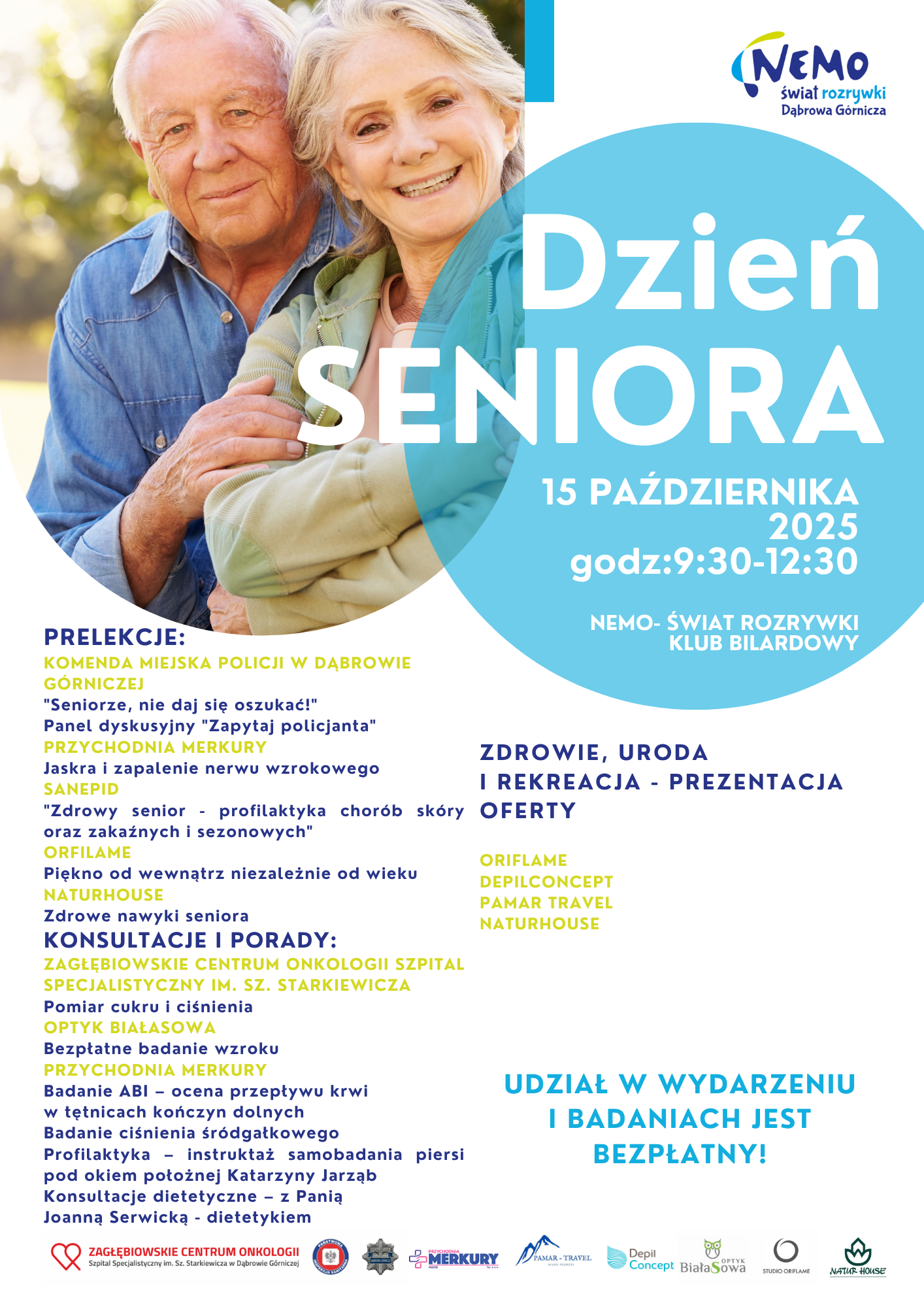 prelekcje NA TEMAT ZDROWIA I BEZPIECZEŃSTWA PORADY DIETETYCZNE pomiar cukru i ciśnienia badanie wzroku oferta produktów dla zdrowia i aktywności. (4)
