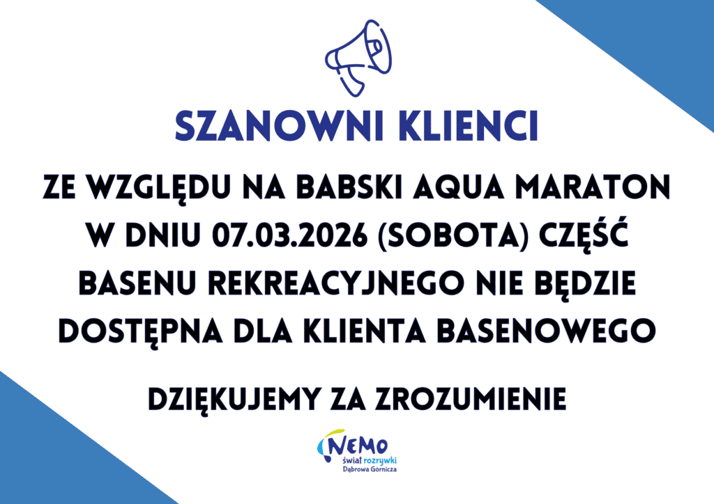 część basenu rekracyjnego niedostępna dla klienta basneowego